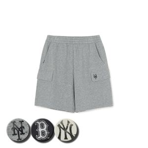 MLB 공용 베이직 빈티지 데미지 6부 카고 반바지 (3ASPB0763)