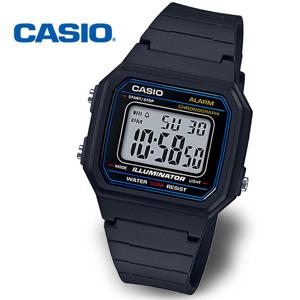 CASIO 카시오 사각 전자 스포츠 학생시계 군인시계 W-217H-1A
