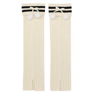 [링스] 여성 리얼폼폼 니트 레그워머 L21C3AC684_WH