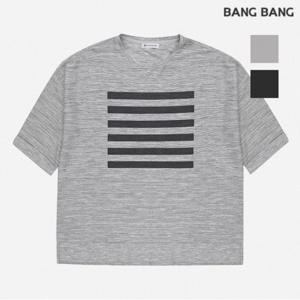 [뱅뱅] 여성 프린팅 루즈핏 8부 티셔츠 (NTH143)