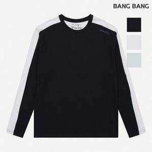 [뱅뱅]공용 레터링 라인배색 티셔츠 (NTH232)