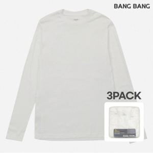 [뱅뱅] 공용 30수 기본 긴팔티 3팩 (NTZ020)