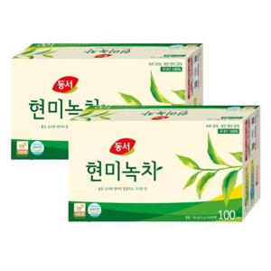 [동서식품] 동서식품 현미녹차 티백 100입 2개