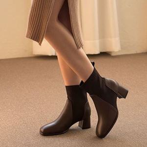 브라운 홀릭 HSM005 여자 부츠 가을 겨울 패션 워커 발편한