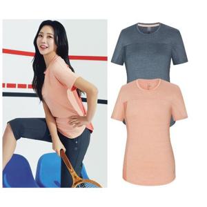 [콜핑]LD18 여성 여름 ICE-BORN  냉감 라운드 쿨반팔티셔츠 KVT4948W