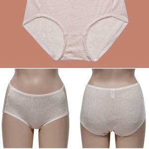 비비안 인견 나뭇잎패턴 여성 맥시 삼각팬티 심플팬티