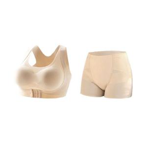 여자 심리스 입체 트렌드 브라 팬티 데일리 볼륨 보정