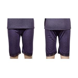 레이스 밴드 여성 7부 하의 - 진보라 홈웨어바지