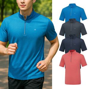 콜핑 남성 하이쿨 흡습속건 기본 등산 반팔 반집업 티셔츠 GS
