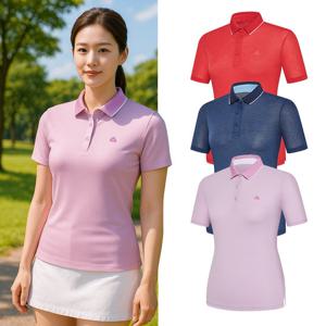 콜핑 여성 하이쿨 얇고 시원한 등산 PK 반팔 카라 티셔츠 GS