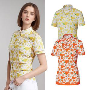 콜핑 여성 하이쿨 다이마루 메쉬 패턴 등산 반팔 카라 티셔츠 GS