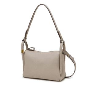 [헤지스] 클래식 그레이 레더 숄더겸 크로스백[ HIBA5E151G1]