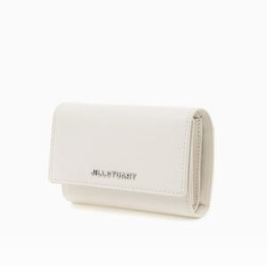 [질스튜어트] 아이보리 키 참장식 소가죽 3단 반지갑 JAWA5E202IV