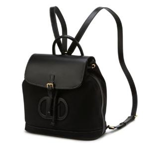 [헤지스] [헤지스] 블랙 가죽 배색 나일론 백팩 (HIBA5E115BK)