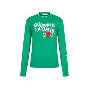 [까스텔바작] 여성 레터링 포인트 스웨터_BGESSW502GR