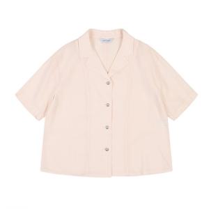 [코데즈컴바인]오픈카라 반소매 블라우스 (CJB-BL519W5)