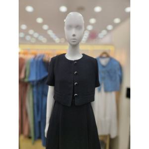 [플라스틱아일랜드]트위드 반팔 크롭자켓 PR2WJ903_DJ