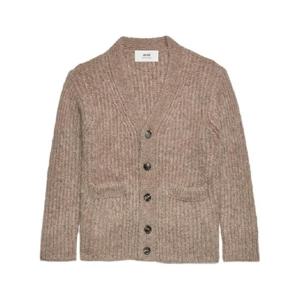 AMI Paris V넥 골지 니트 가디건 H23UKC113KN0029