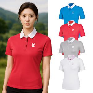 콜핑 여성 하이쿨 시원한 등산 반팔 카라 티셔츠