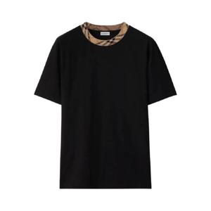 버버리 체크 트리밍 티셔츠 8110101