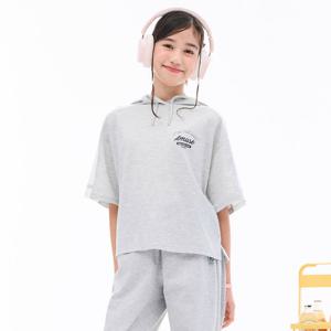 [오션스카이] 여아 테이프 절개 후드 반팔 티셔츠-EBJG5885D0B