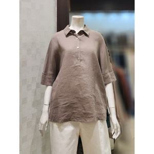 [벨라디터치][벨라디터치] V1E2BL42 린넨 반오픈 셔츠 (P0036304