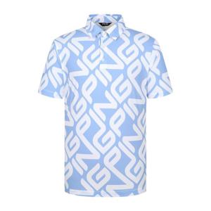 [핑골프]남성 빅로고 패턴 카라 반팔 티셔츠111E2TO505_GN