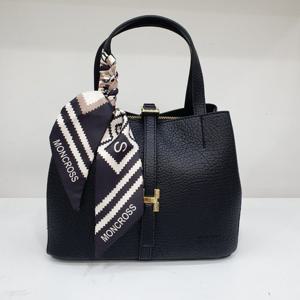 [몽크로스]여성 스카프 매듭 토트백 블랙  WT5851_SH