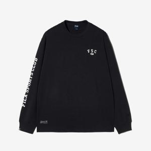 [휠라][FILA] 슬리브 그래픽 포인트 긴팔티 (FS2RLH1101X_BLK)