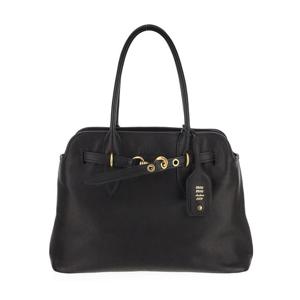 미우미우 아방뛰르 나파 가죽 토트백 5BG291 2BBL F0002