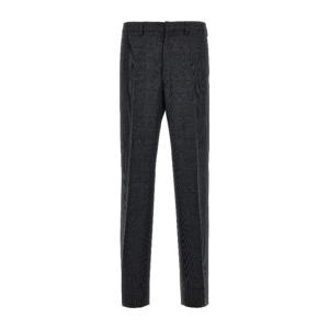 프라다 체크 울 스트레이트 팬츠 UPA669S22215OW F0308