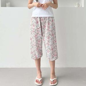 엠보 인조인견 레이스 7부조거 SD-250703