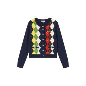 가니 아가일 버튼다운 가디건 A1070055