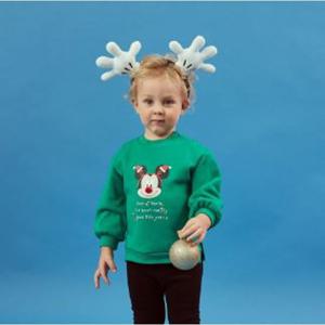 [디즈니베이비]미키크리스마스맨투맨(GREEN)_79S721007