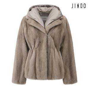 [진도] ORIGINAL 탈부착 패딩 후드 너치드 유색 밍크 자켓(JFJ72CLS)