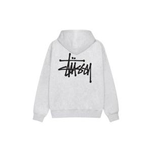 Stussy스투시 베이직 스투시 후드 애쉬 헤더 19250001925000M