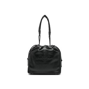 비비안웨스트우드 힐러리 구체 모티프 버킷 백 4C020003US000D