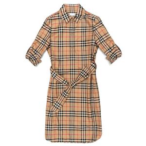 (명품) 버버리 코튼 웨이스트 셔츠 드레스 806349