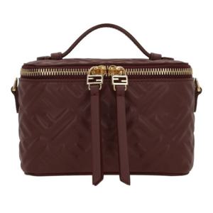 펜디 엠보스드 로고 더블 지퍼 크로스백 8BS108 AAJDF0YPU