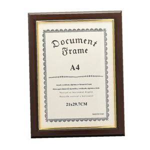 다크브라운 상장 포토액자 벽걸이 액자 그림걸이(A4)