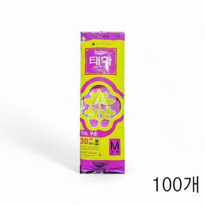 태화지앤지 고무장갑 썬밴M 분홍색 X 100개 빨래장갑