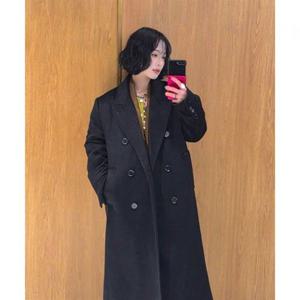 제너럴아이디어 더블 브레스티드 울 롱코트 [BLACK] WBE3L10507 383132