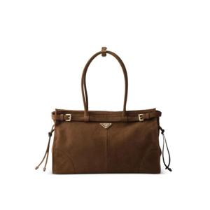 프라다 보니 라지 누벅 레더 핸드백 1BA433VMOM2GB8