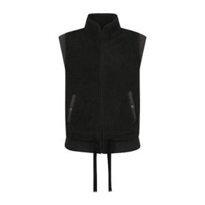 M 핑골프조끼 NQC 121D4JV482_BK 여성 플리스 패치 퀼팅 점퍼 베스트