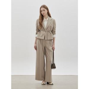 [CC콜렉트] (SET-UP)인버티드 플리츠 크롭 자켓 (C261MSF201)