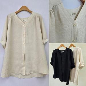 [강물처럼]위쉬몰 NB 프레그셔링밴딩블라우스(U327H504) 빅사이