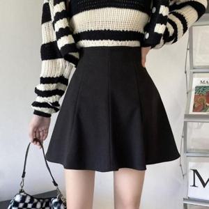 봄스커트 A라인 하이웨스트 미니 숏 스커트 봄 가을 데이트룩
