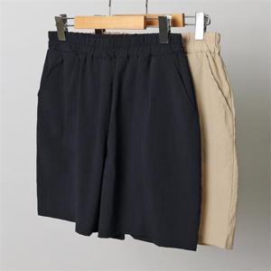 [강물처럼]빅사이즈사랑해요 I968L207 절개라인통밴딩반바지 LY