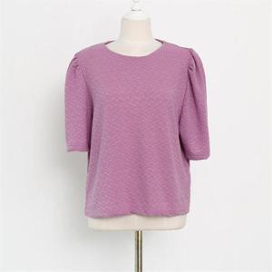 [강물처럼]아이우먼 쟈가드퍼프반팔티셔츠 WBN081M207 빅사이즈