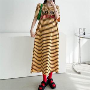 [강물처럼]아이우먼 코튼룩단가라롱원피스 MAN066M207 빅사이즈